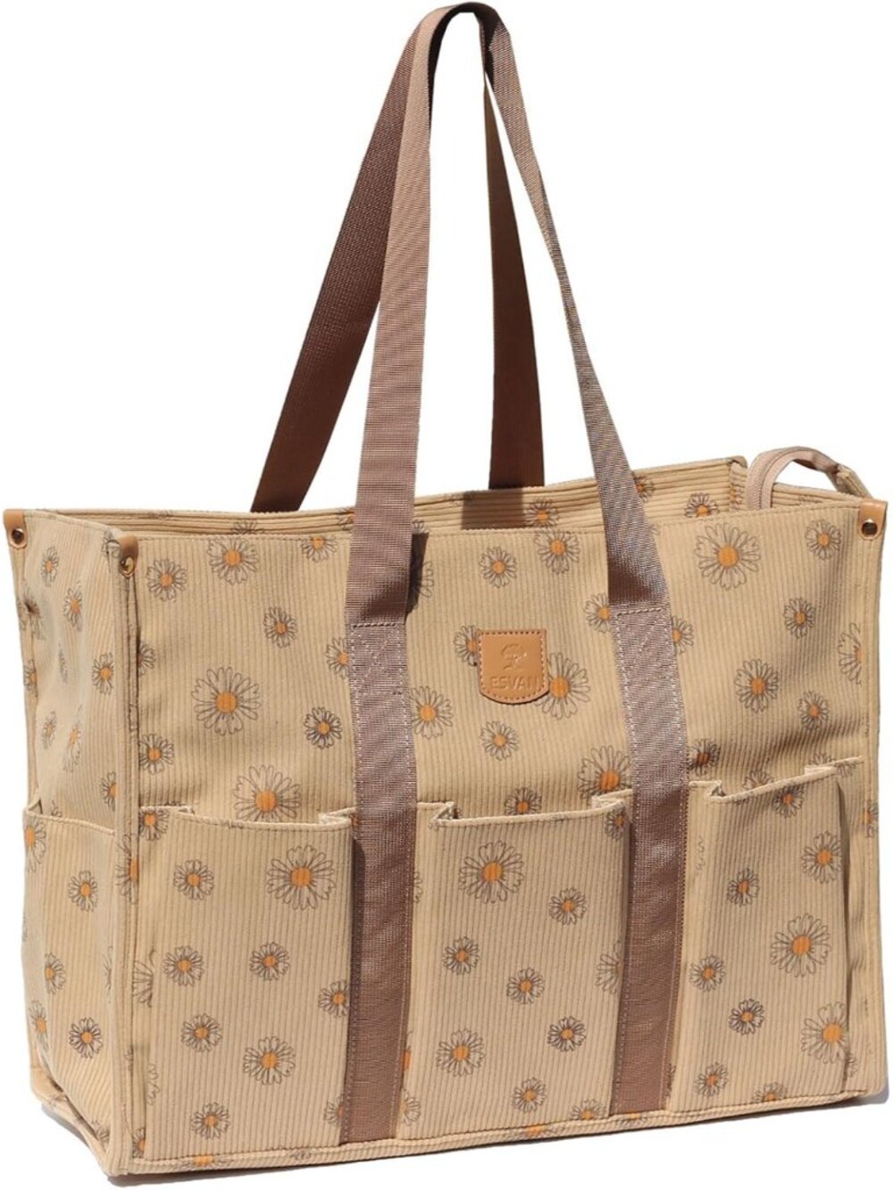 Utility Tote Bag with Zip Top Waterproof Teacher Tote Bag for Teacher Work Women